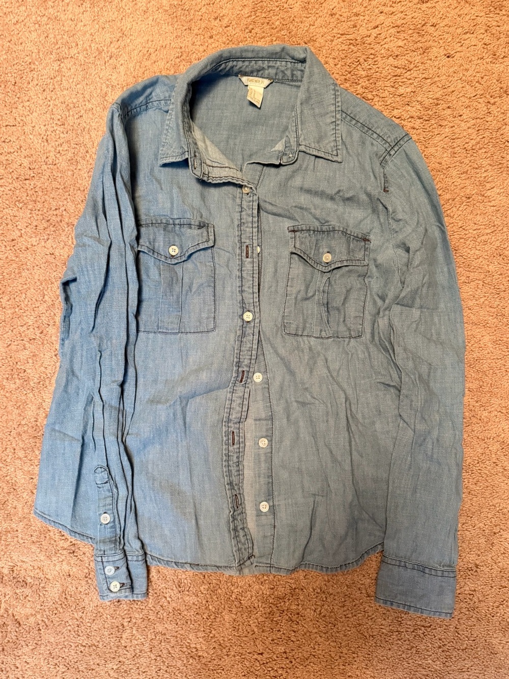 Forever 21 Chambray Button-Up Shirt